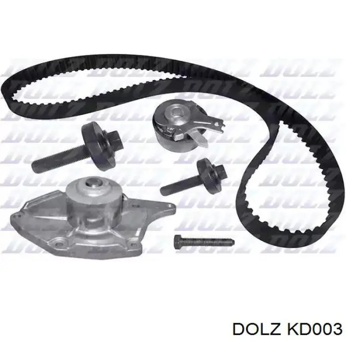 KD003 Dolz Pasek rozrządu, zestaw