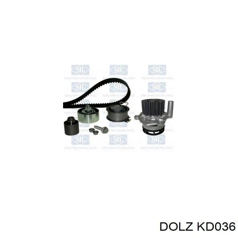 Pasek rozrządu, zestaw Dolz KD036 cena, od 140,55 USD