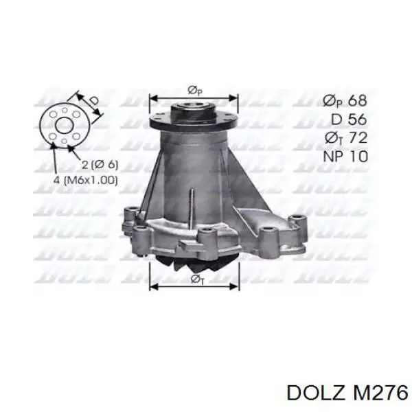 Pompa chłodząca wodna Dolz M276 cena, od 55,22 USD