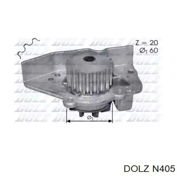 Pompa chłodząca wodna N405 Dolz