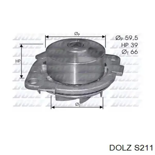 Pompa chłodząca wodna Dolz S211 cena, od 40,51 USD