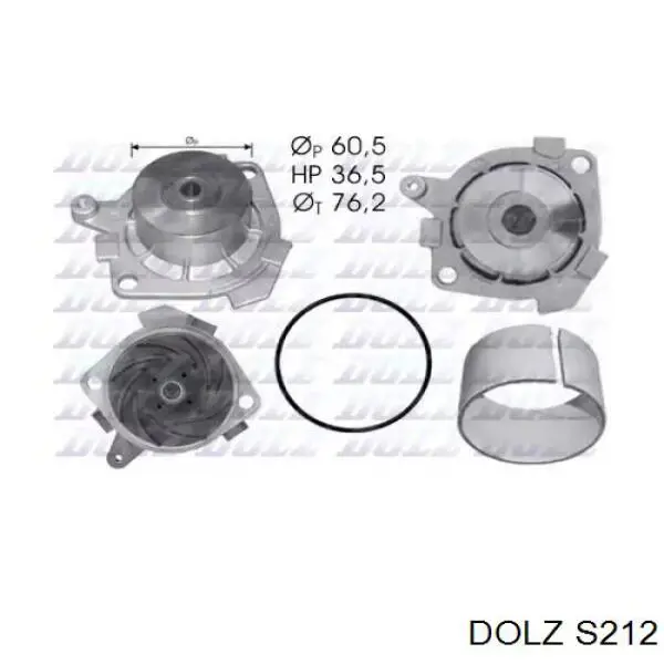 Pompa chłodząca wodna Dolz S212 cena, od 60,19 USD
