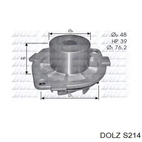 Pompa chłodząca wodna Dolz S214 cena, od 35,38 USD