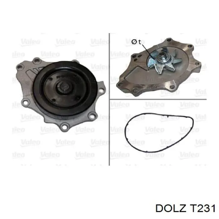 Pompa chłodząca wodna T231 Dolz