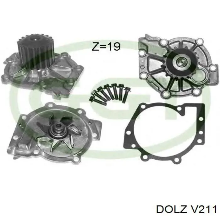 Pompa chłodząca wodna Dolz V211 cena, od 55,90 USD