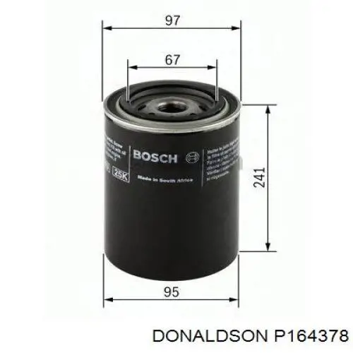 Filtr automatycznej skrzyni biegów Donaldson P164378 cena, od 67,74 USD