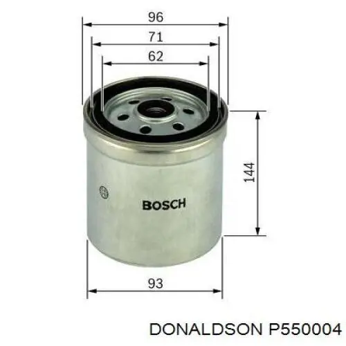 Filtr paliwa Donaldson P550004 cena, od 33,61 USD