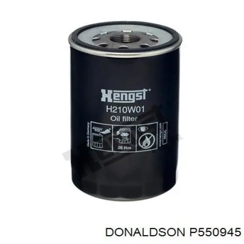 Filtr oleju Donaldson P550945 cena, od 22,63 USD