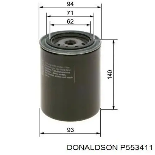 Filtr oleju Donaldson P553411 cena, od 17,35 USD