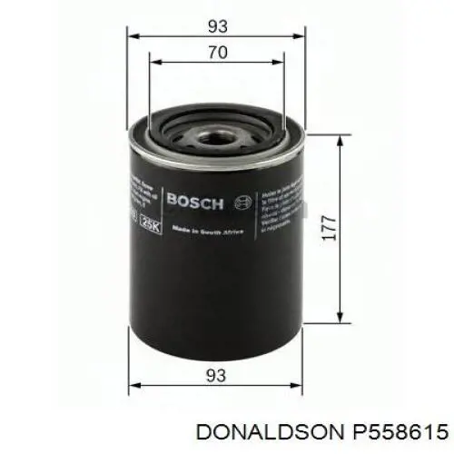 Filtr oleju Donaldson P558615 cena, od 7,61 USD