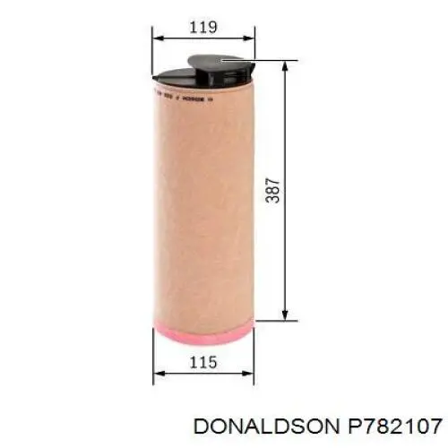 P782107 Donaldson Filtr powietrza