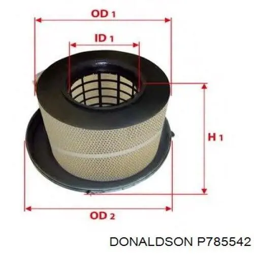 Filtr powietrza Donaldson P785542 cena, od 124,19 USD