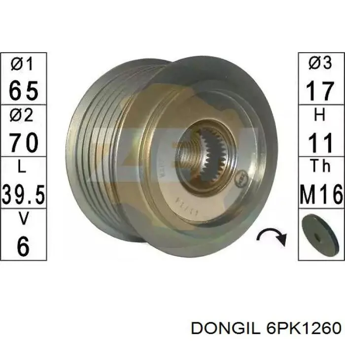 Pas napędowy mechanizmów 252122B740 Hyundai/Kia