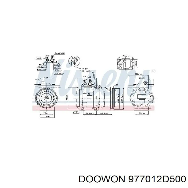 977012D500 Doowon Sprężarka klimatyzacji