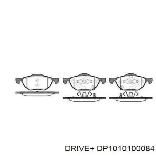 DP1010100084 Dr!ve+ Klocki hamulcowe przednie tarczowe