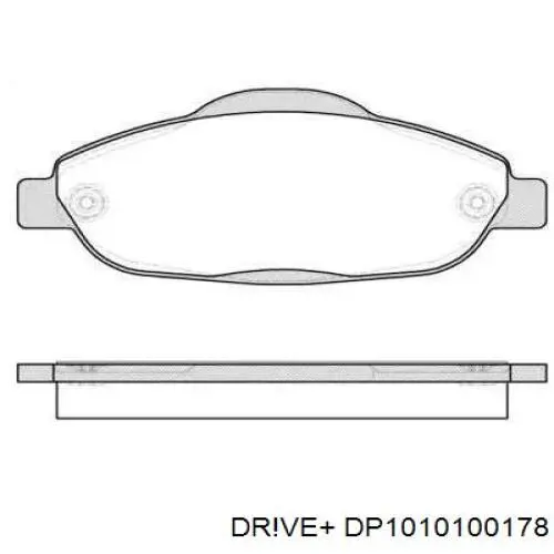 DP1010100178 Dr!ve+ Klocki hamulcowe przednie tarczowe