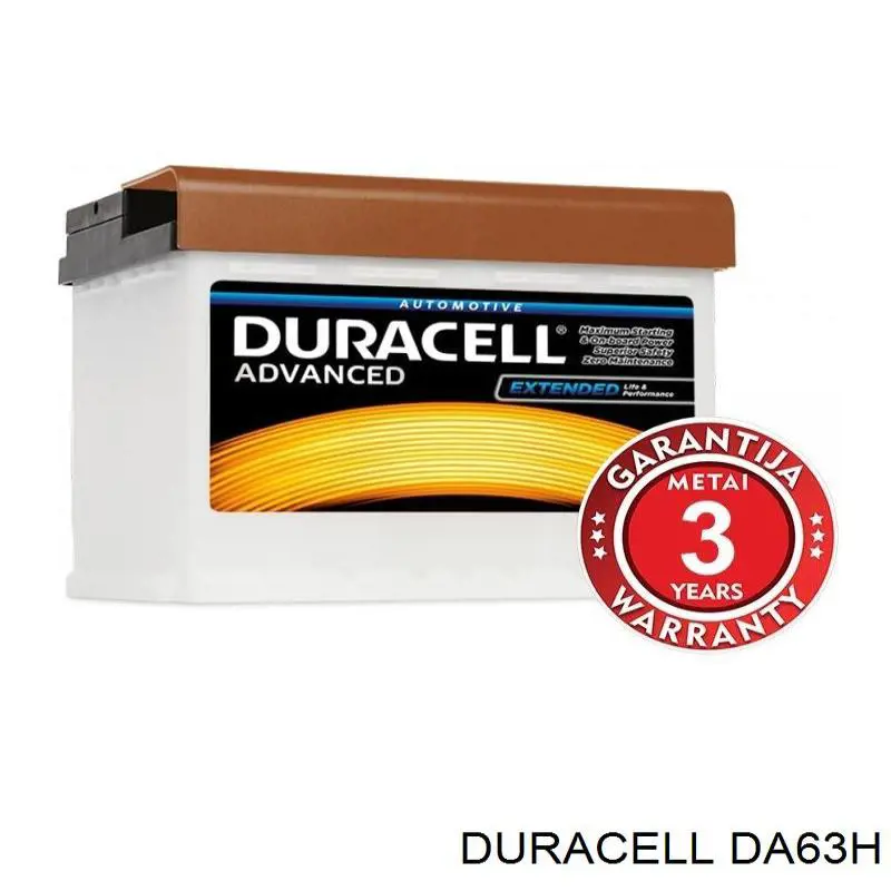 Do koszyka DA63H Duracell Bateria (akumulator)