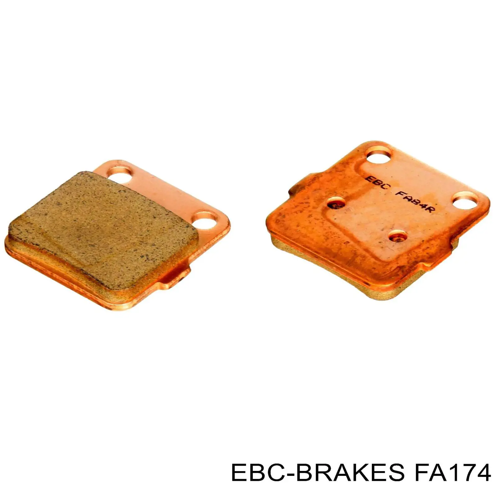 FA174 EBC Brakes Okładziny (klocki) do hamulców tarczowych tylne