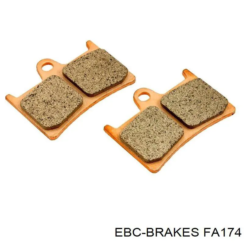 Okładziny (klocki) do hamulców tarczowych tylne EBC Brakes FA174 cena, od 39,43 USD