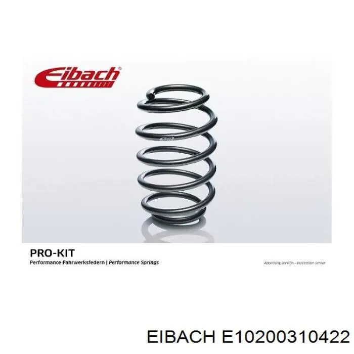 Zestaw sprężyn zawieszenia samochodowego Eibach E10200310422 cena, od 359,69 USD