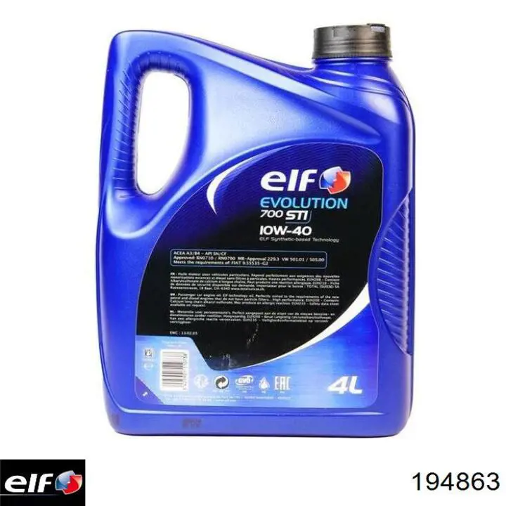 Olej do silnika ELF 194863 cena, od 43,73 USD
