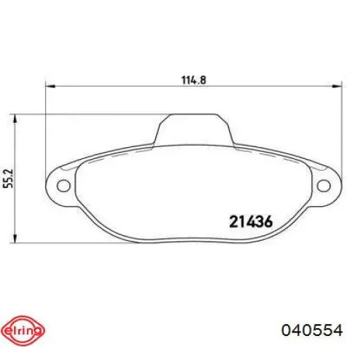Do koszyka 040554 Elring Uszczelka głowicy cylindrów