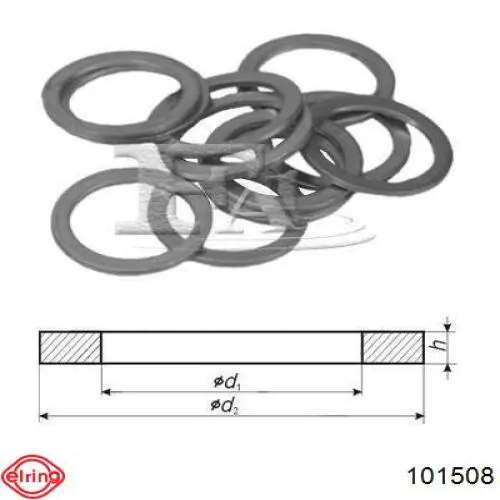 101.508 Elring uszczelka pompy oleju