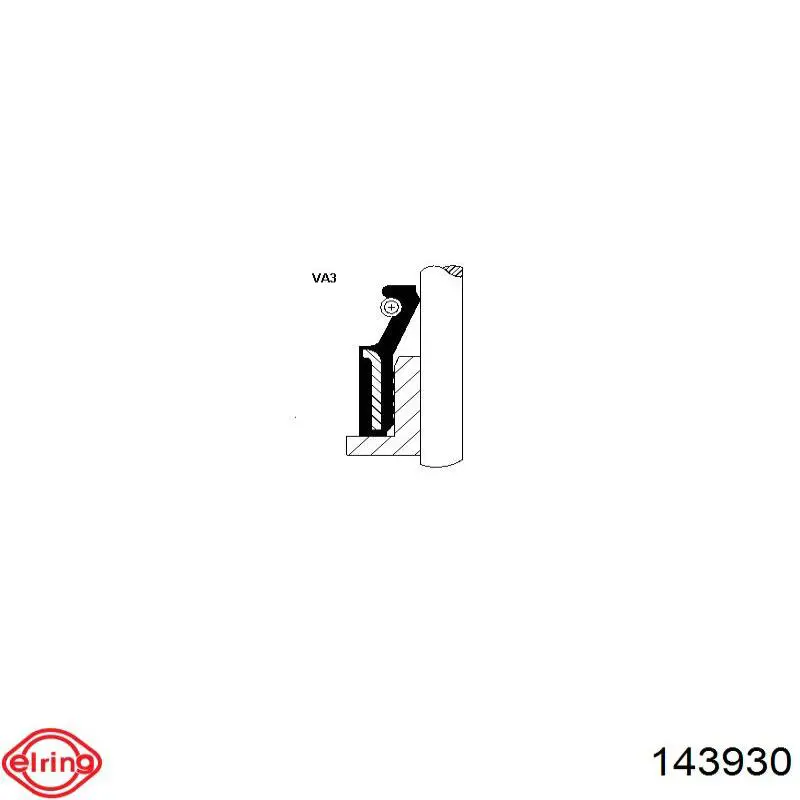 Uszczelniacz zaworu dolotowego/wylotowego Elring 143930 cena, od 1,98 USD