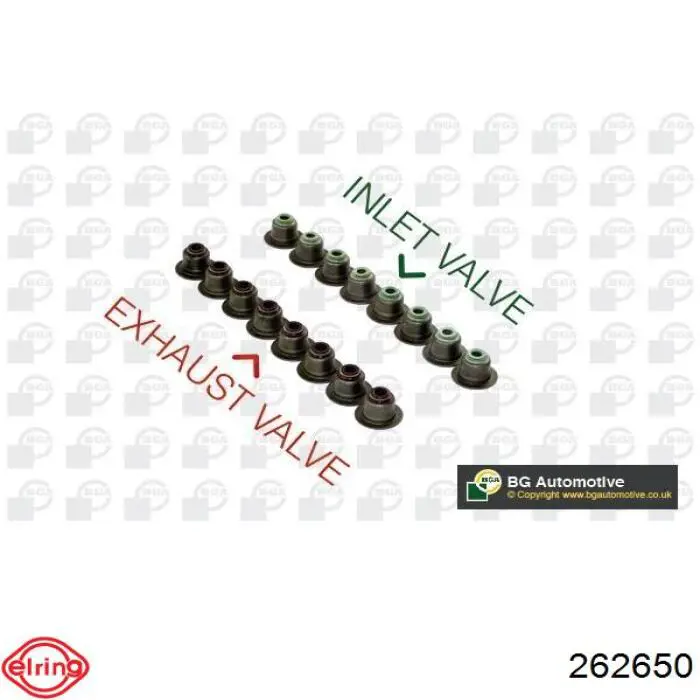 Uszczelniacz zaworu dolotowego/wylotowego Elring 262650 cena, od 2,15 USD