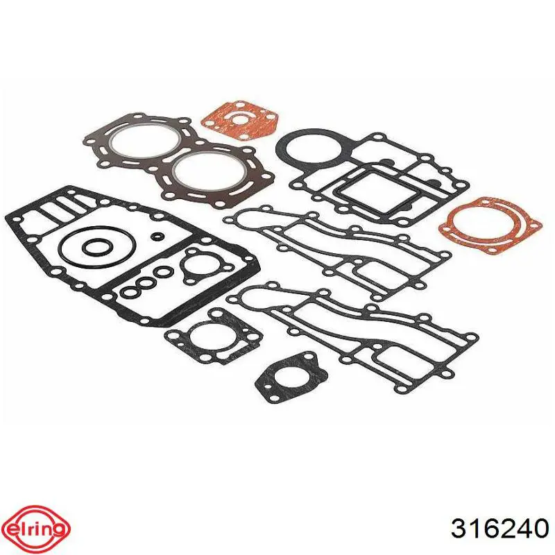 Zestaw uszczelek silnika górny Elring 316240 cena, od 110,18 USD