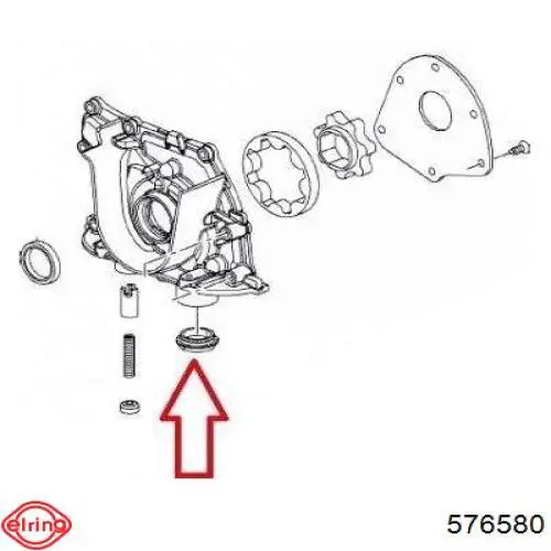 Uszczelka pompy oleju 6000625326 VAG