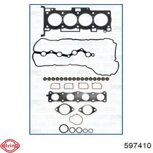 597.410 Elring zestaw uszczelek silnika górny