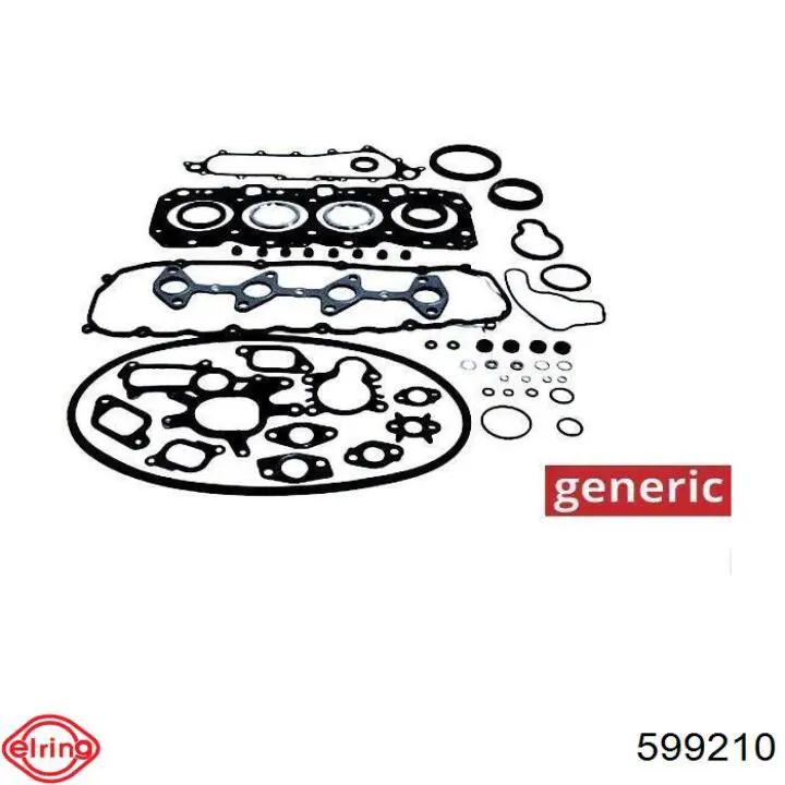 599.210 Elring zestaw uszczelek silnika górny