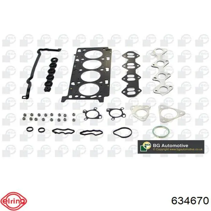 Zestaw uszczelek silnika górny Elring 634670 cena, od 154,35 USD