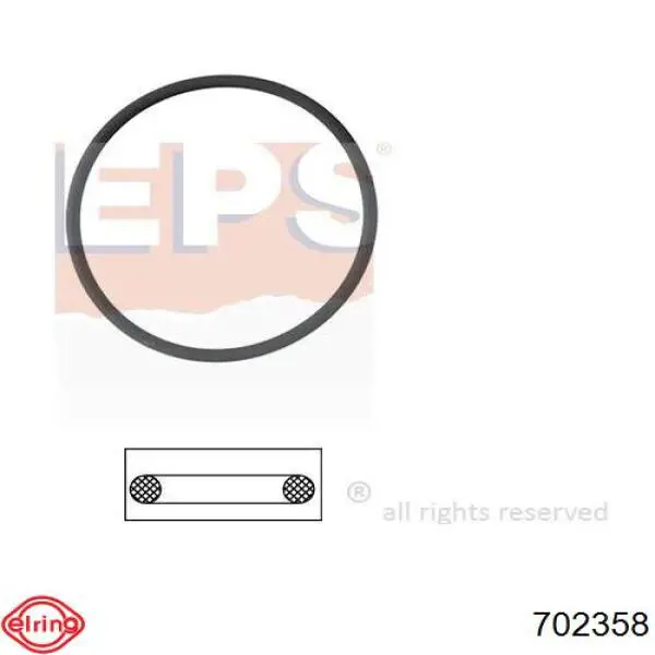 Do koszyka 702358 Elring Uszczelka termostatu
