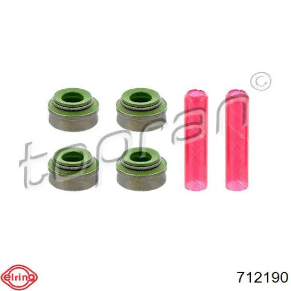 Uszczelniacz zaworu dolotowego/wylotowego, zestaw na silnik Elring 712190 cena, od 5,92 USD