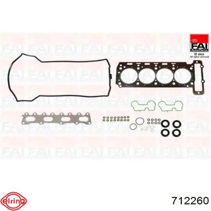 712.260 Elring zestaw uszczelek silnika górny