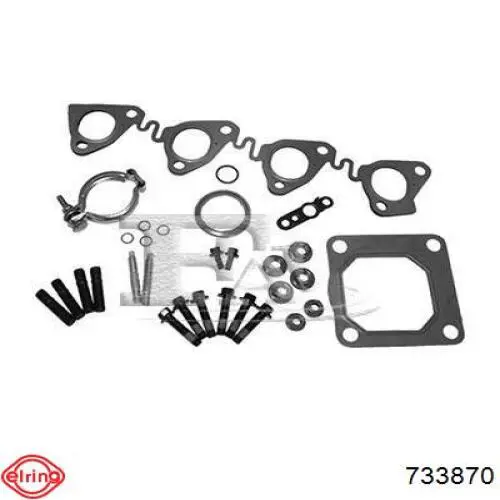 Uszczelka turbiny, zestaw montażowy Elring 733870 cena, od 52,26 USD