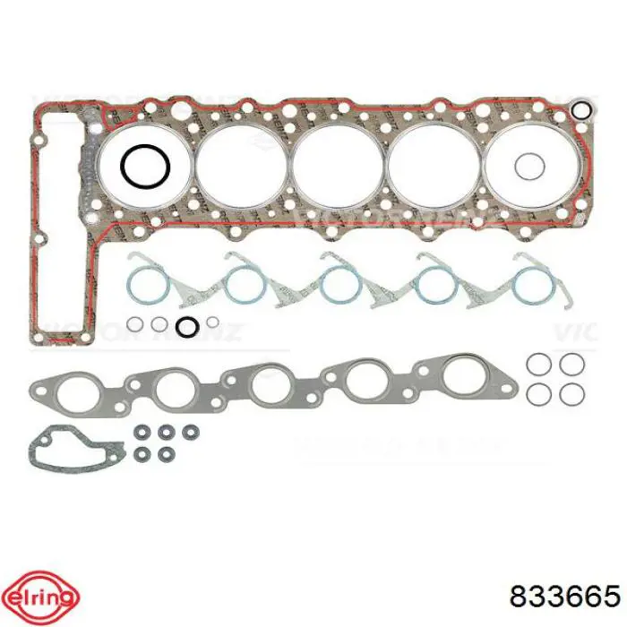 833.665 Elring zestaw uszczelek silnika górny