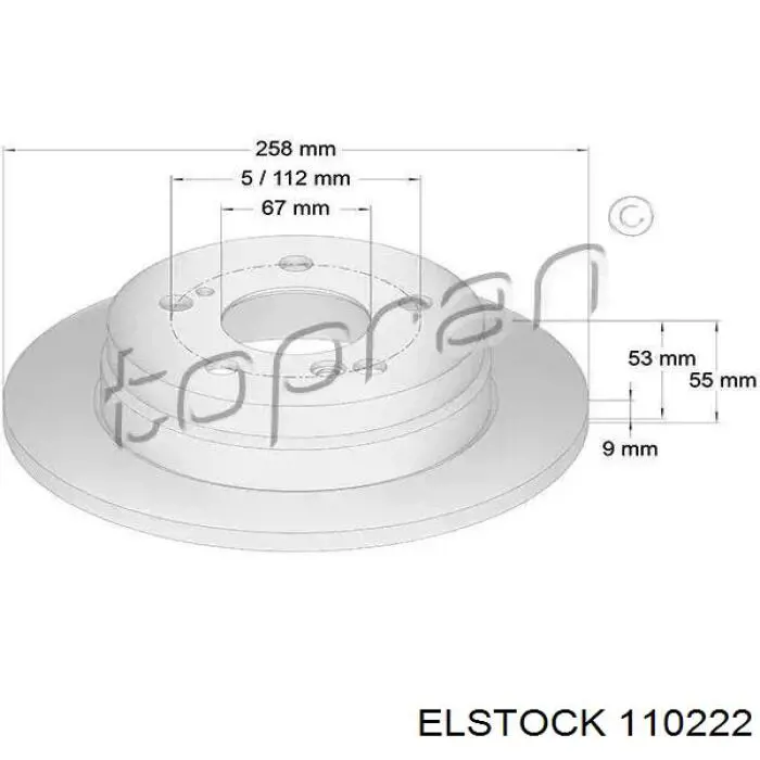 Listwa kierownicza (maglownica) Elstock 110222 cena, od 294,06 USD