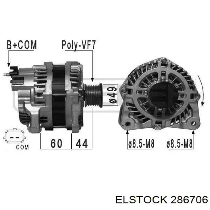 231008137R Mitsubishi Alternator