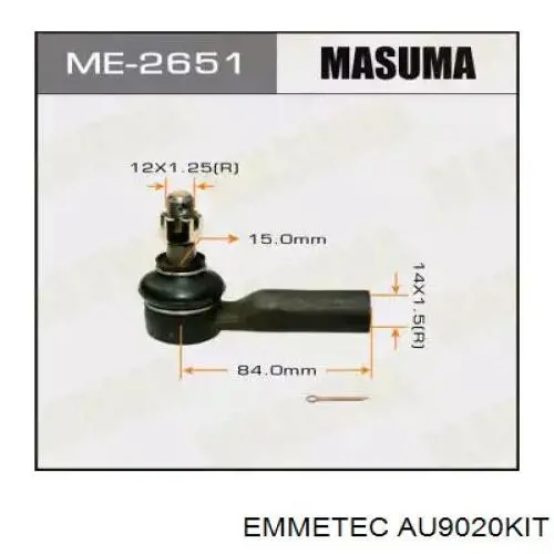 AU9020KIT Emmetec zestaw naprawczy maglownicy (mechanizmu (zestaw uszczelniaczy))