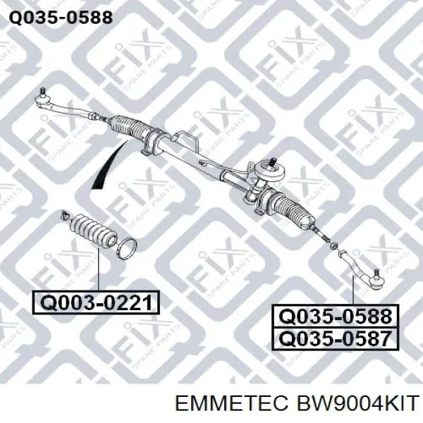 Do koszyka 15599944 Corteco Zestaw naprawczy maglownicy (mechanizmu) (zestaw uszczelniaczy)