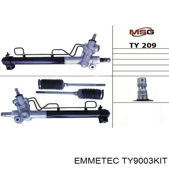 Zestaw naprawczy maglownicy (mechanizmu) (zestaw uszczelniaczy) Toyota Camry III sedana (V10) (1991 - 1996) cena, od 36,25 USD
