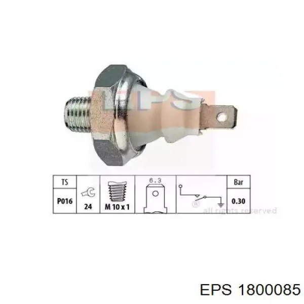 1800085 EPS czujnik ciśnienia oleju