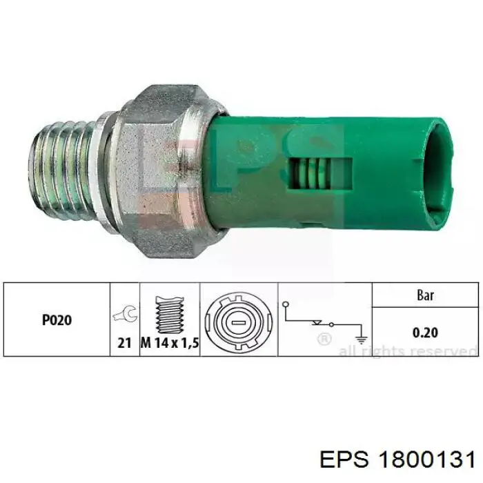 1800131 EPS czujnik ciśnienia oleju