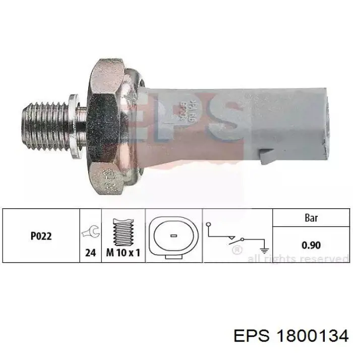 1.800.134 EPS czujnik ciśnienia oleju