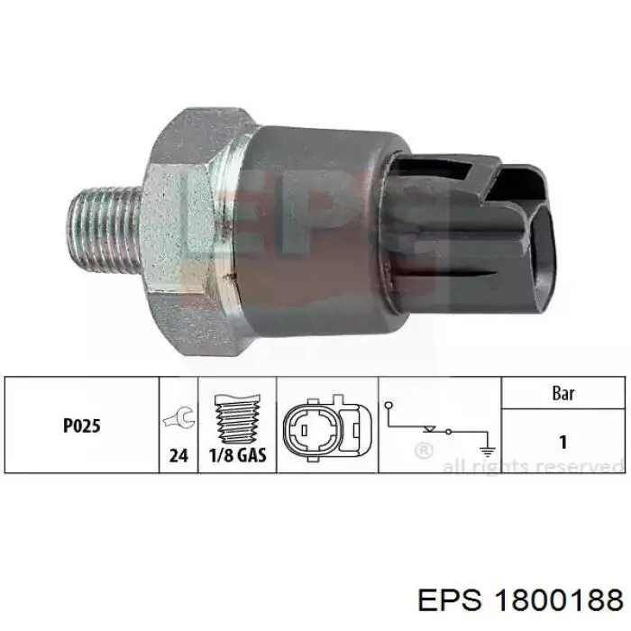 1.800.188 EPS czujnik ciśnienia oleju