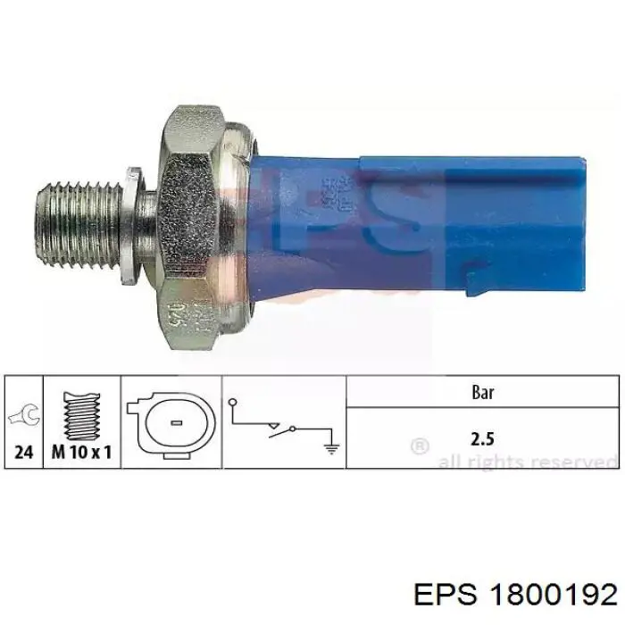 1.800.192 EPS czujnik ciśnienia oleju