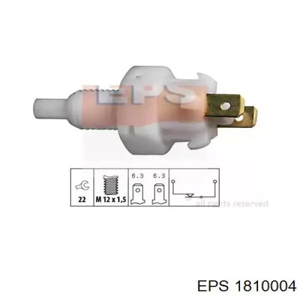 Czujnik włącznika świała stop EPS 1810004 cena, od 5,32 USD